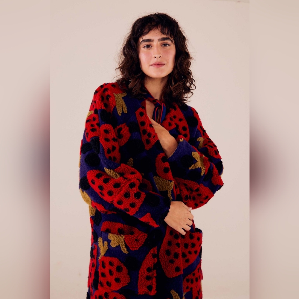 Farm Rio Strawberry Hearts Coat and Dress